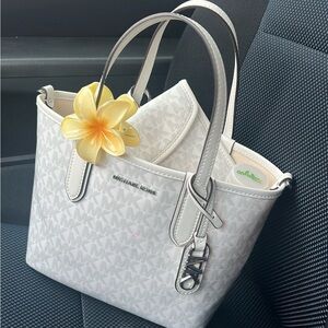 Limited Edition Michael Kors White Mini Tote Bag